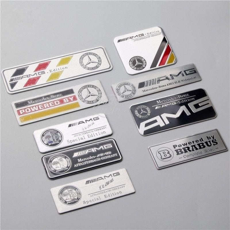 CQP1 For Mercedes-Benz C200 GLE 300L GLC260L GLA GLB CLA Models With AMG Logo Stickers for Side Stickers And Decorative Stickers.