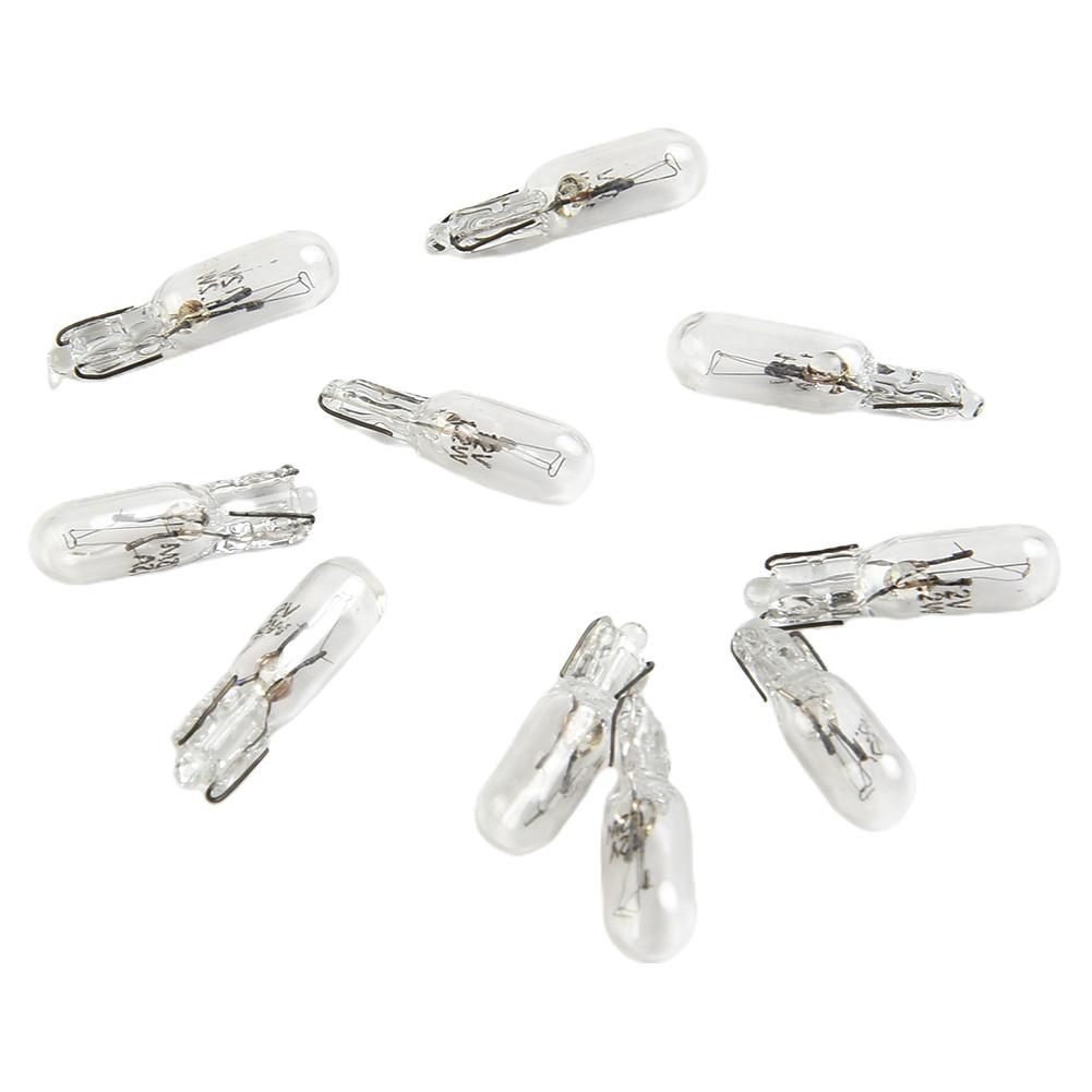 Улучшенная видимость с лампой на приборную панель автомобиля T5 286, 12 В 1,2 Вт, упаковка из 10 шт., конструкция из кварцевого стекла, галогенная технология