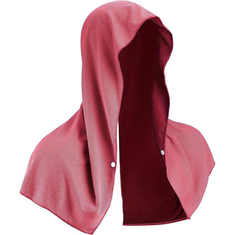 Охлаждающее полотенце с капюшоном для спортзала, фитнеса, быстросохнущее полотенце для спорта, бега, велоспорта, впитывающие пот полотенца, шапка, шарф, мягкое полотенце из микрофибры