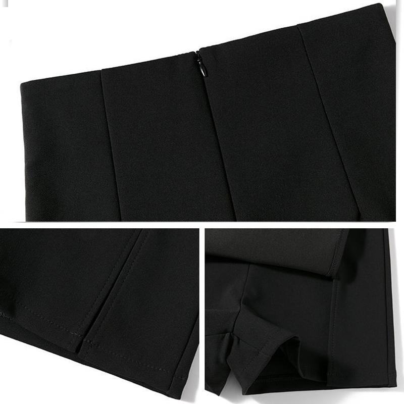 Сексуальные юбки с разрезом, женские черные модные облегающие юбки, универсальная уличная одежда, летняя женская асимметричная мини-сексуальная корейская Y2k