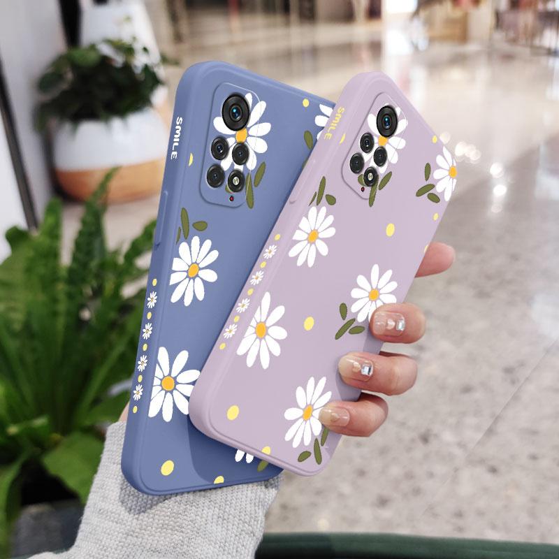 Элегантный чехол с ромашками для Xiaomi Redmi Note 15 Pro Plus 4G 5G Силиконовый чехол