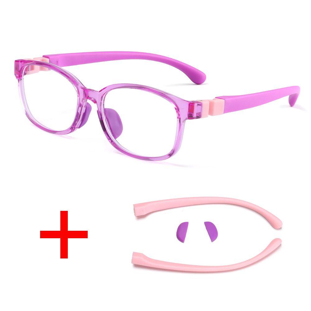 Blocking Reflective Soft Frame Goggle Silicone TR Eyewear Anti-blue Light Glasses Kids Eyeglasses