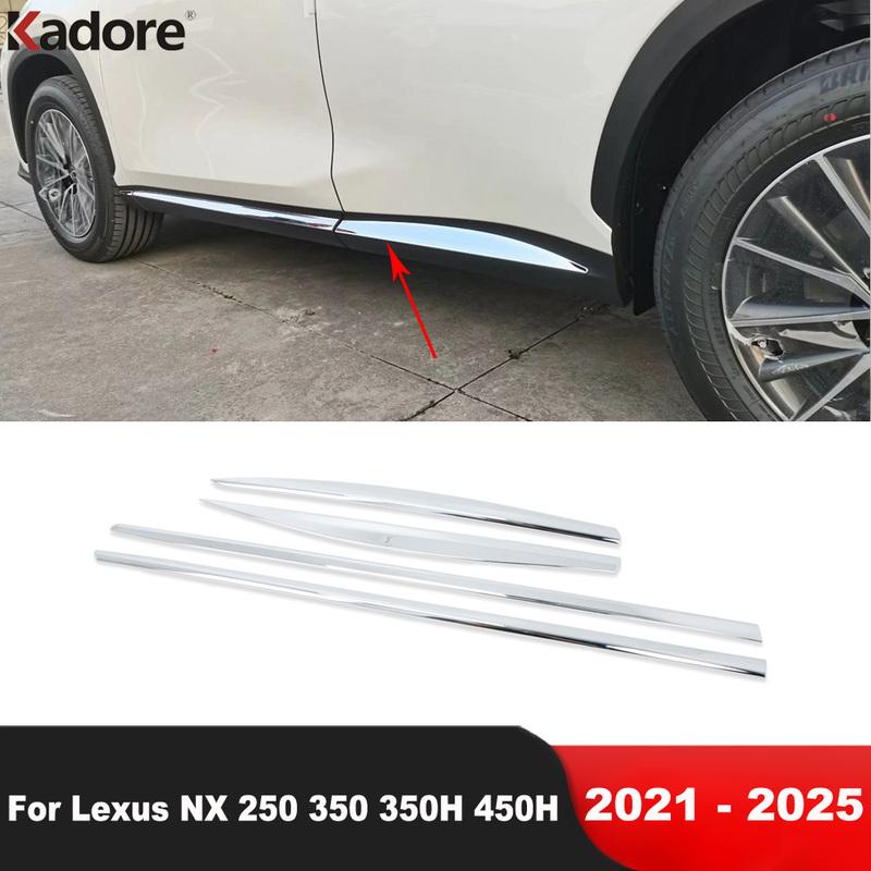 Для Lexus NX 250 350 350H 450H 2024 2025 Стальные Молдинги Боковой Двери Кузова Панели Двери Линия Декоративная Накладка Аксессуары