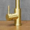 SIMPLE antique brass freestanding kitchen tap