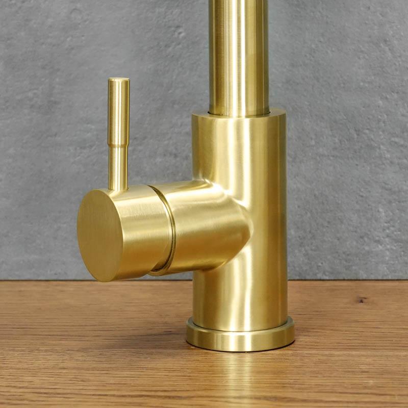 SIMPLE antique brass freestanding kitchen tap