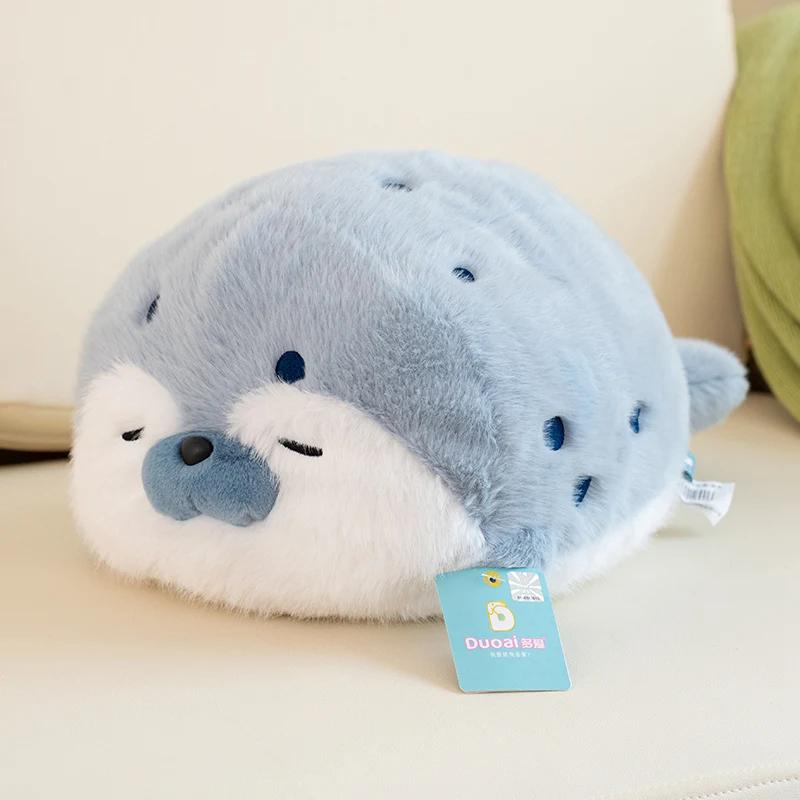 Cute Seal Sea Lion Plush Toy Stuffed Animal Sea Otter Soft Doll Sleeping Pillow Sofa Cushion Cute Christmas Birthday Gift