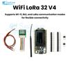 Плата разработки WiFi LoRa 32 V4 с ESP32-S3 и 0,96" OLED, поддерживает LoRa/BLE/WiFi 28 дБм и интерфейсы Solar/GNSS 863-928 МГц