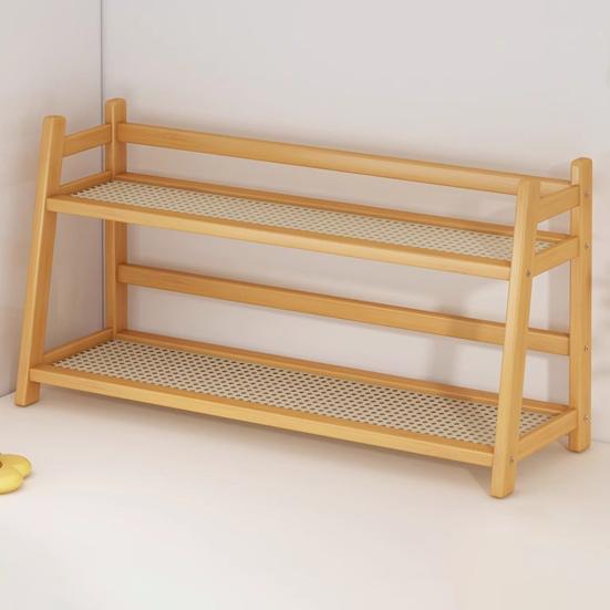 Бамбуковая двухслойная стойка, двухъярусный настольный органайзер, высокая устойчивость, прочная несущая кухонная стойка, держатель для стаканов