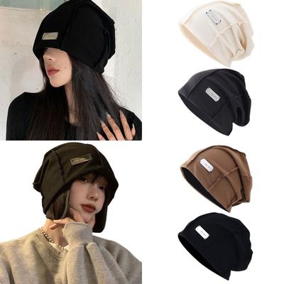 Теплая осенне-зимняя шапка, модные шапки-бини, хип-хоп кепка, шапка-стопка, унисекс