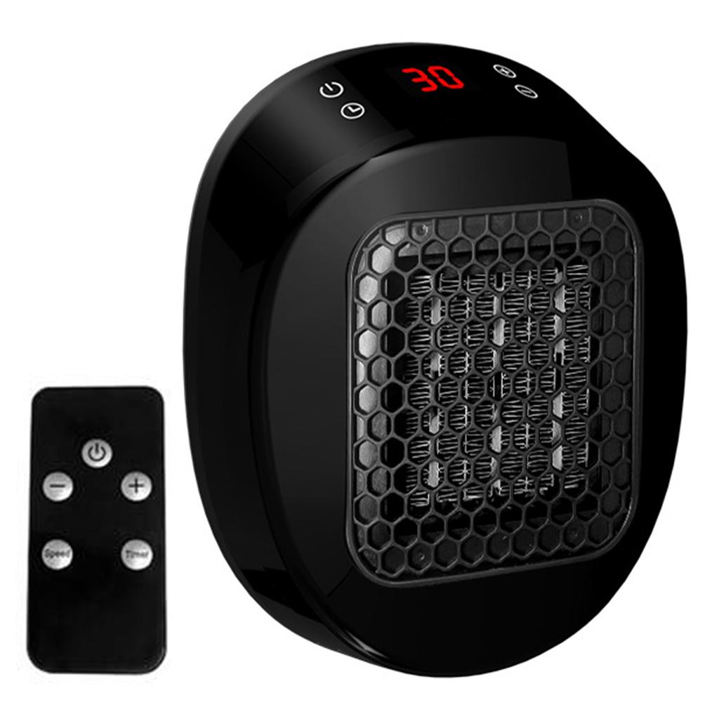 Настенный обогреватель 600 Вт Маленький электрический настенный обогреватель с пультом ДУ Таймер на 12 часов Портативный электрический обогреватель для ванной комнаты офиса спальни