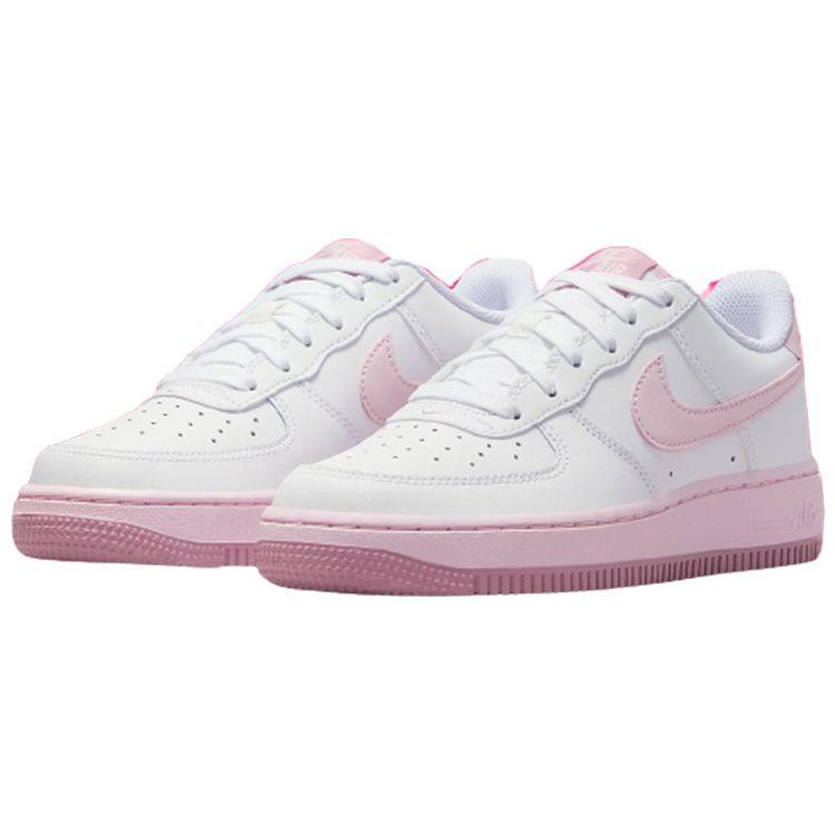 Nike Air Force 1 GS Valentines Day 2024 Kids Sneakers White Pink-Foam Elemental-Pink FV5948-100
