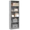 VidaXL Bookcase Sonoma Grey 60x24x176 Cm Engineered Wood, Bookshelf, Book Holder, Book Support, Cabinet of 857826