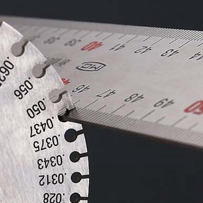 0-36 Round Awg Swg Wire Gauge Thickness Ruler Gauge Diameter Stainless Steel Measurer Tool