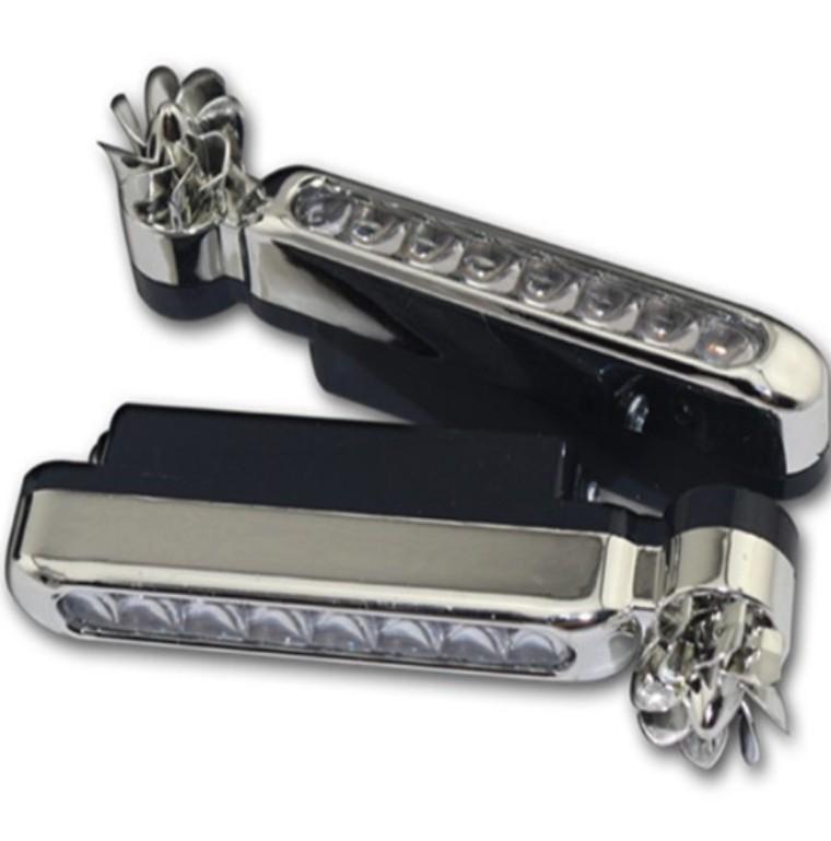 Светодиодная декоративная лампа дневного света для решетки автомобиля с питанием от ветра - Установка не требуется