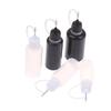 Diy Quilling Tool Empty Needle Tip Glue Bottle With Black Cap Liquid Dropper Containers With Silicone Rings For Crafting