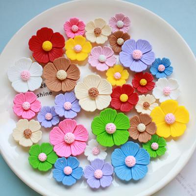 5 шт. Цветов из смолы DIY Аксессуары Плоская задняя сторона Цветущие украшения для бижутерии Аксессуаров для волос
