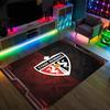 Stade Rennais FC Design Crystal Velvet Carpet Cozy Non?Slip Printed Rug For Bedroom Living Room Entrance