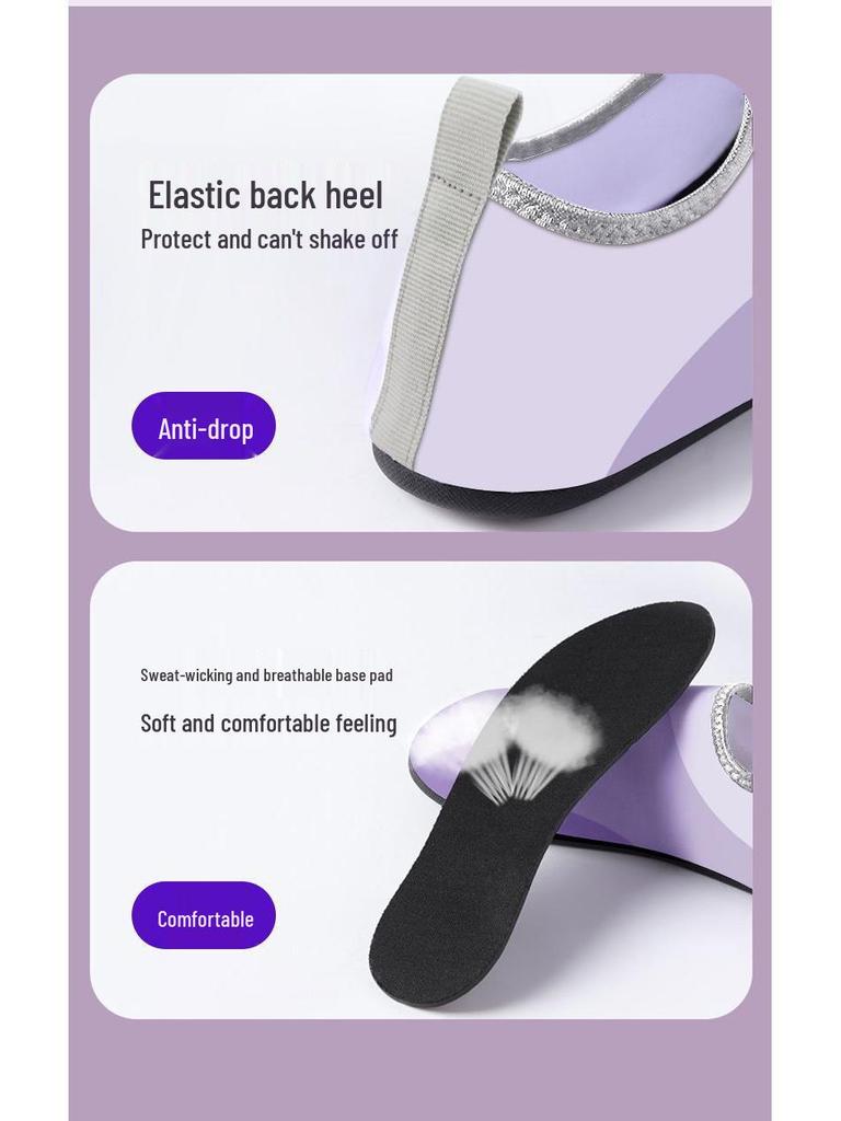 Женские бесшумные нескользящие амортизирующие фитнес-кроссовки – легкие кроссовки с мягкой подошвой для танцев, йоги, скакалки и тренировок