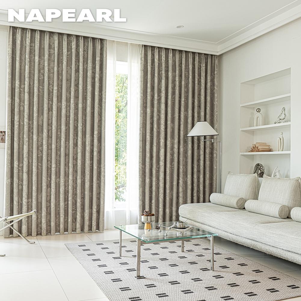 1 шт. NAPEARL Французские нежные шторы с принтом, 70-80% затемнение, для спальни, гостиной, окна, для домашнего декора