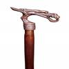 Brass Dragon Head Handle Brown Wooden Cane Walking Stick Medieval Handcrafted Cane