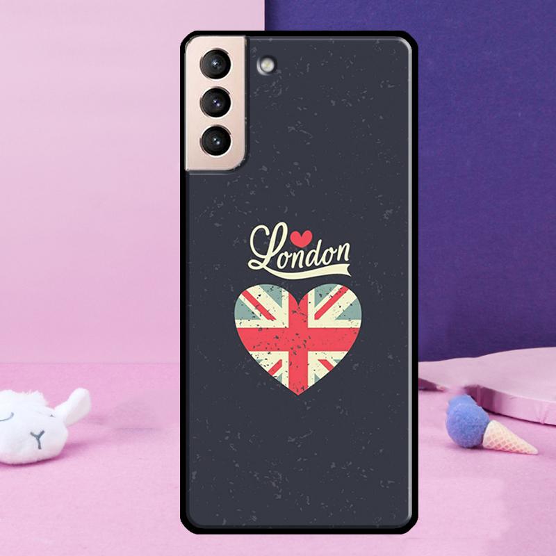 Лондонский Автобус Англия Биг Бен Чехол для Телефона Для Samsung Galaxy S25 Ultra S23 S20 S21 S22 S24 FE S9 S10 Plus S24 Ultra Чехол