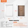 Pet Door for Wall with Lock and 3 Magnetic Flap System Metal Frame Large