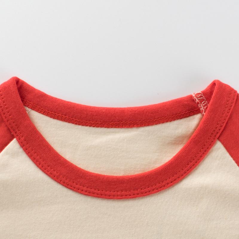 Футболка с длинными рукавами для девочек, детский новый топ в полоску с мультяшным рисунком