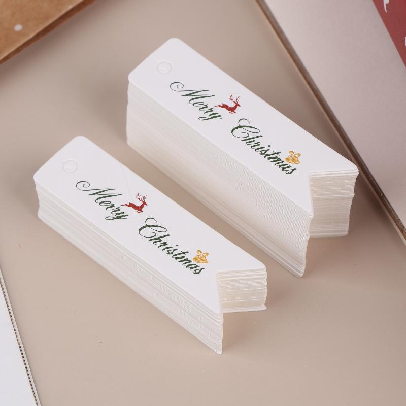 100 шт. Декоративные рождественские подвесные бирки; Идеально для персонализации праздничных подарков