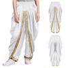 Мальчики Сатиновые Дхоти Штаны Эластичный Пояс Драпированные Мешковатые Брюки Тематическая Вечеринка на Хэллоуин Маскарадный Бал Костюм