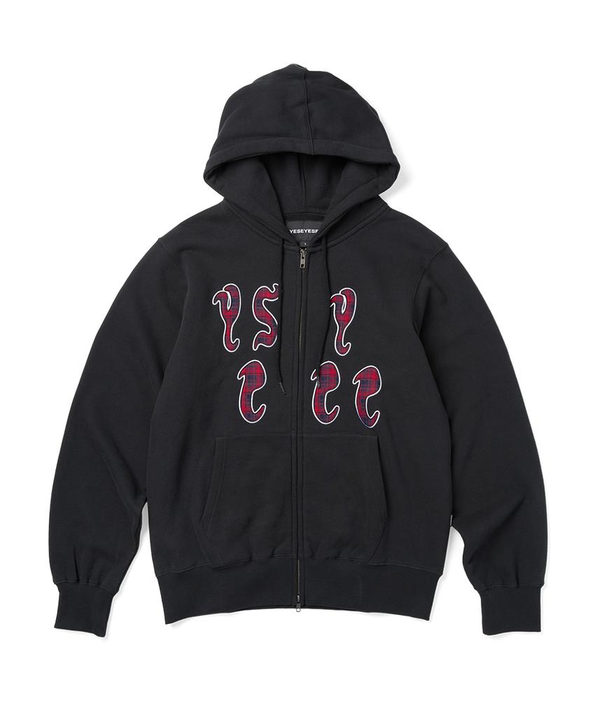Yeseyesee Y.E.S Толстовка на молнии Bully Check Черная