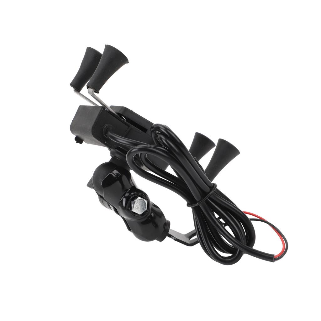 Motorcycle Phone Holder 5V 2A USB Port 360 Degree Rotation X Type Charger Bracket Navigation Stand