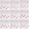 6Pcs/lot Happy Birthday Swirls Decoration 16 20 21 30 40 50 60 70 Years Rose Gold PVC Birthday Party Decorations Supplies