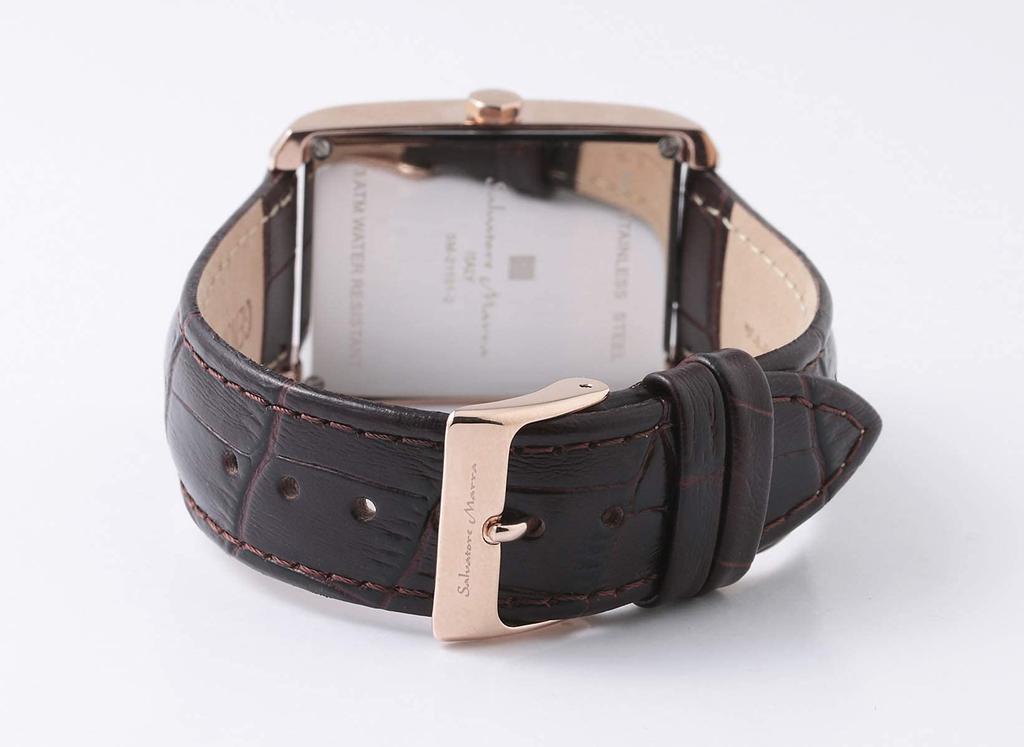 Часы Tokei Business Analog Quartz Leather Belt White PG [Salvatore Marra] Мужские Женские