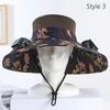 Solar Charging Solar Fan Hat Wide Brim Bucket Hat Portable Summer Cooler Cap  Sun Protection