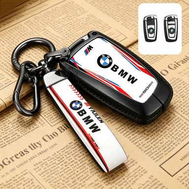 BBKX7 Keychain Case Cover For BMW 1 3 5 7 Series X1 X3 X4 X5 F10 F15 F16 F20 F30 F18 F25 M3 M4 Cool Racing Style Car Anti-Slip Key Bag