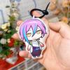 Game AKIYAMA MIZUKI Kusanagi Nene Kamishiro Rui Cosplay Keychain Plush Pendant Keyring Key Chain Bag Ornaments Accessories Gift