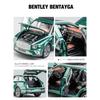 1/24 Scale Bentley Bentayga Diecast Car Model, Pull Back Toy with Sound and Light for Kids, Toddler Boys Girls Gift Collection