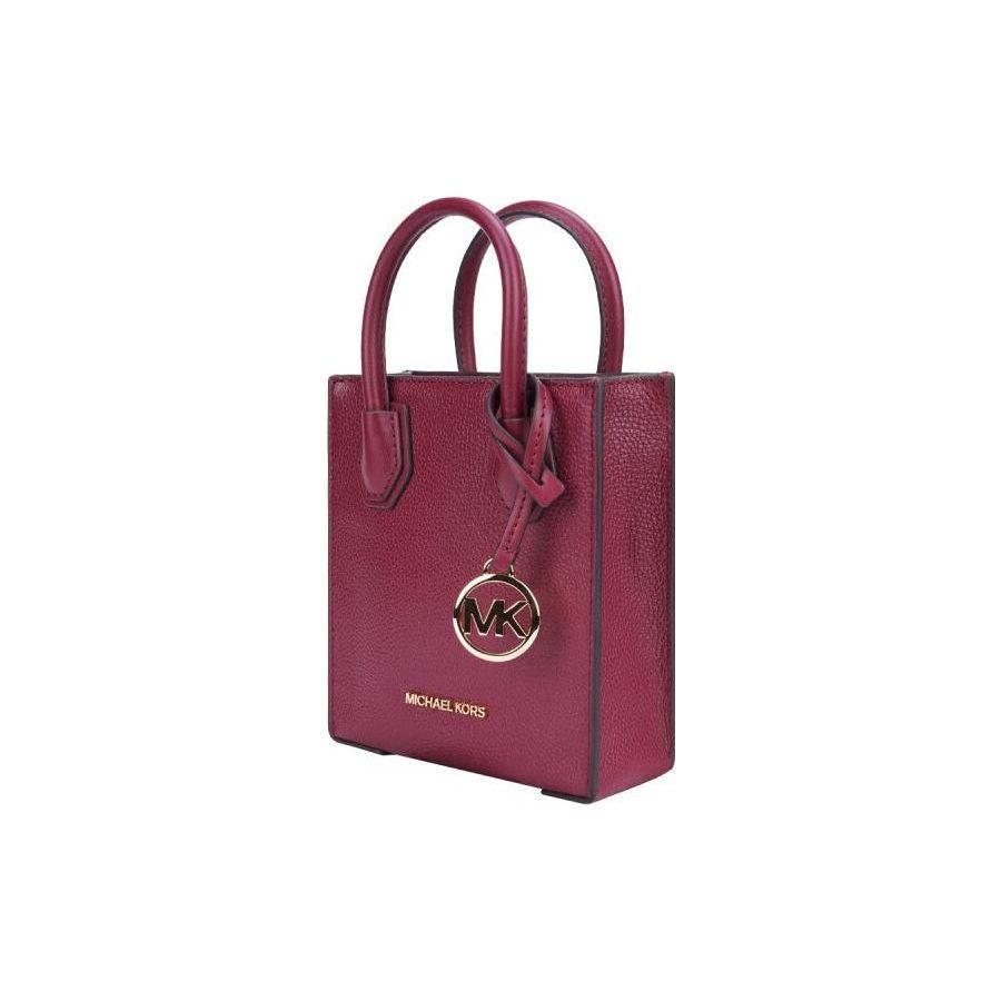 Michael Kors Сумка-тоут с подвеской-буквой Mk, из натуральной кожи с текстурой гальки, сумка для покупок, сумка через плечо, мини-сумка-тоут женская 35S1GM9TOL-MULBERRY