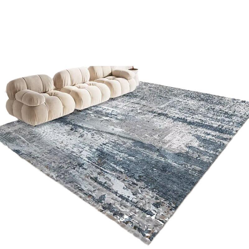 Nordic Style Living Room Sand Coffee Table Carpet, Bedroom Full Of Crystal Velvet Carpet, Study Dining Room Large Area Floor Mat