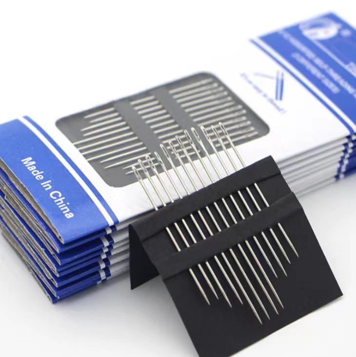 12/36 шт. Швейные иглы разных размеров с боковым ушком из нержавеющей стали для штопки, шитья, бытовые ручные инструменты, швейные инструменты и аксессуары