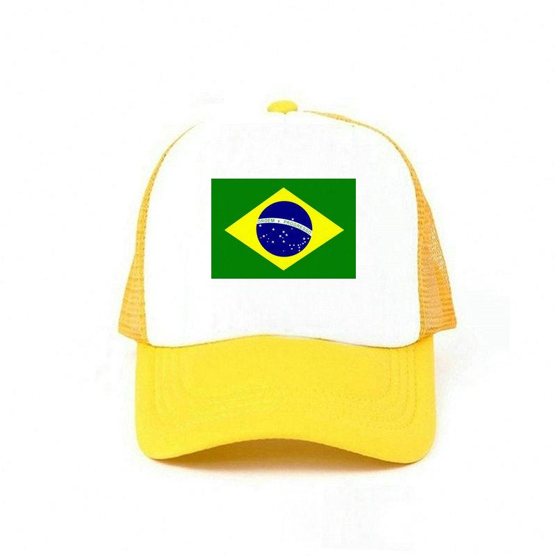Men Women Football Brazil Team Snapback Cap 2018 Brazil Fan Soccer Sports Cap Yellow Green Brazil National Parrot Flag Hat YY456