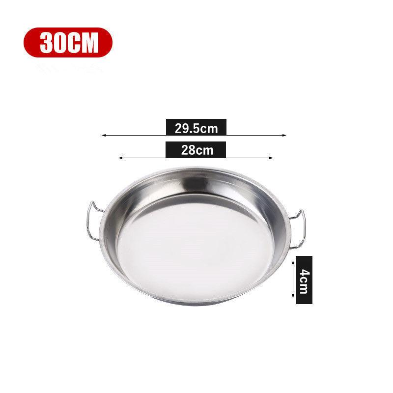 Круглая форма для приготовления холодной лапши из нержавеющей стали, поднос для сервировки риса на пару, кухонный поддон для хранения пельменей, пирожных, кондитерских изделий с тарелкой в виде ушей