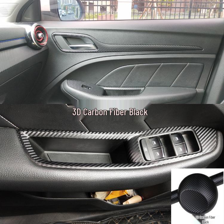 17-19 MG ZS Carbon Fiber Interior Stickers: Center Console & Gear Shift Decoration