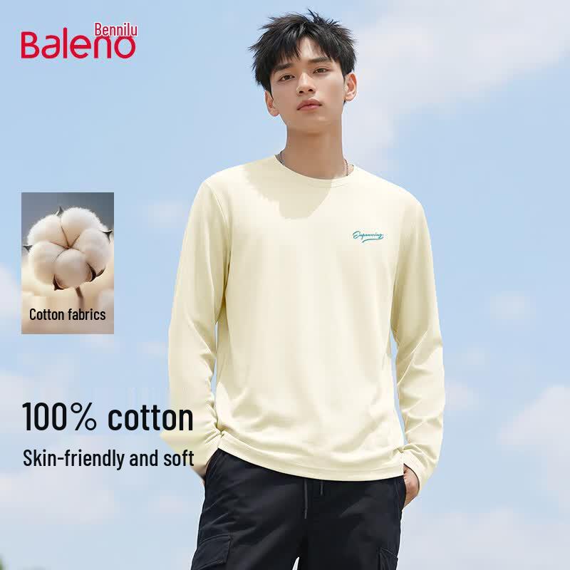 Baleno Men's Heavy Cotton Long Sleeve T-Shirt