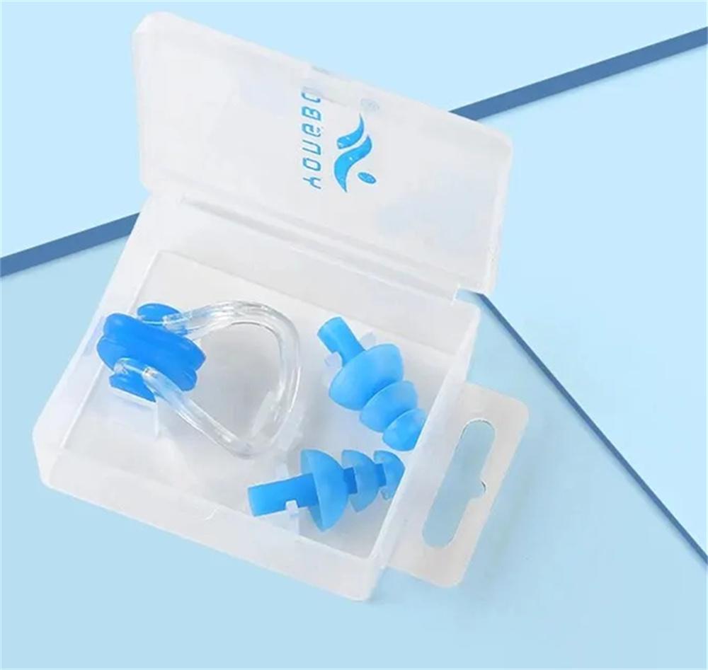 Мягкий силиконовый водонепроницаемый зажим для носа для плавания, беруши, индивидуальный защитный комплект, аксессуары для дайвинга, серфинга и плавания