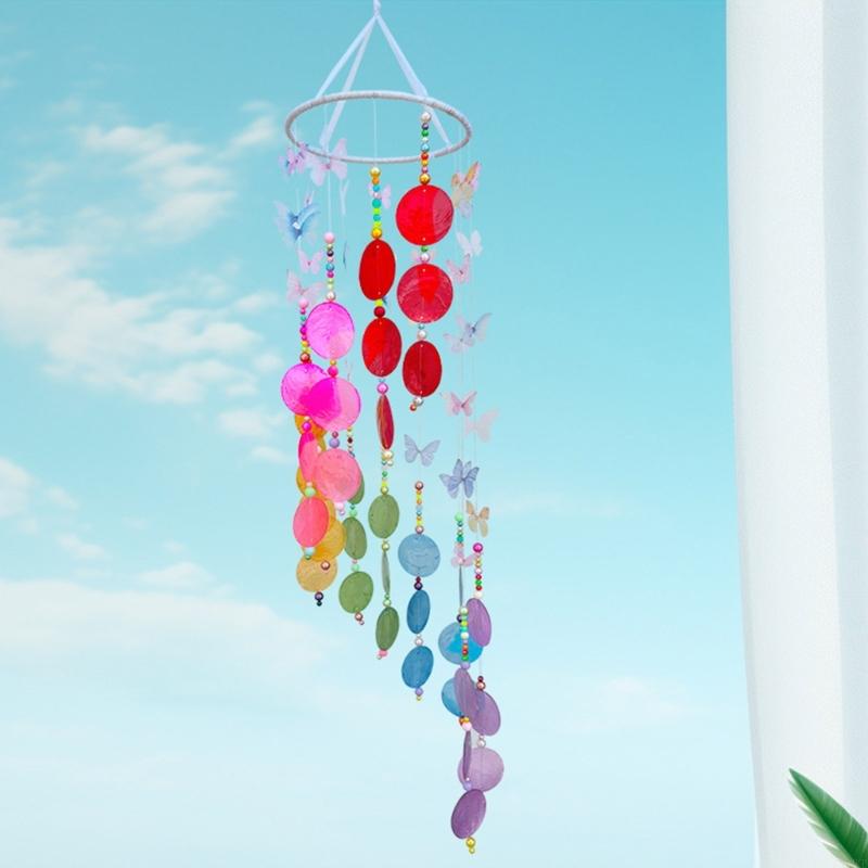 62KD Butterfly WindChimes Materials Pack Hanging Ornaments Outdoor Garden Pendent Room Decoration Home Wall Hanging