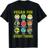 Vegan for Everything Proud Vegan T-Shirt Custom Printed T-shirt Man Summer Classic Streetwear Loose Tops Men Clothing