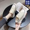 Baotou Slippers Women's Summer Wear 2025 New Canvas Shoes Without Heel Versatile Lazy Half Drag Thick Soles Ins Tide