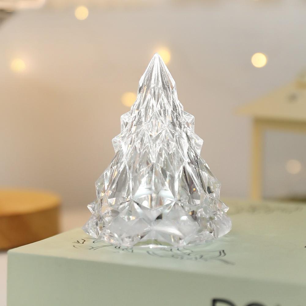 1-2 шт. Рождественское украшение 8 см Светящаяся рождественская елка Домашний декор Рождественская вечеринка Навидад Новый год Новый год 2026 Подарки Украшение