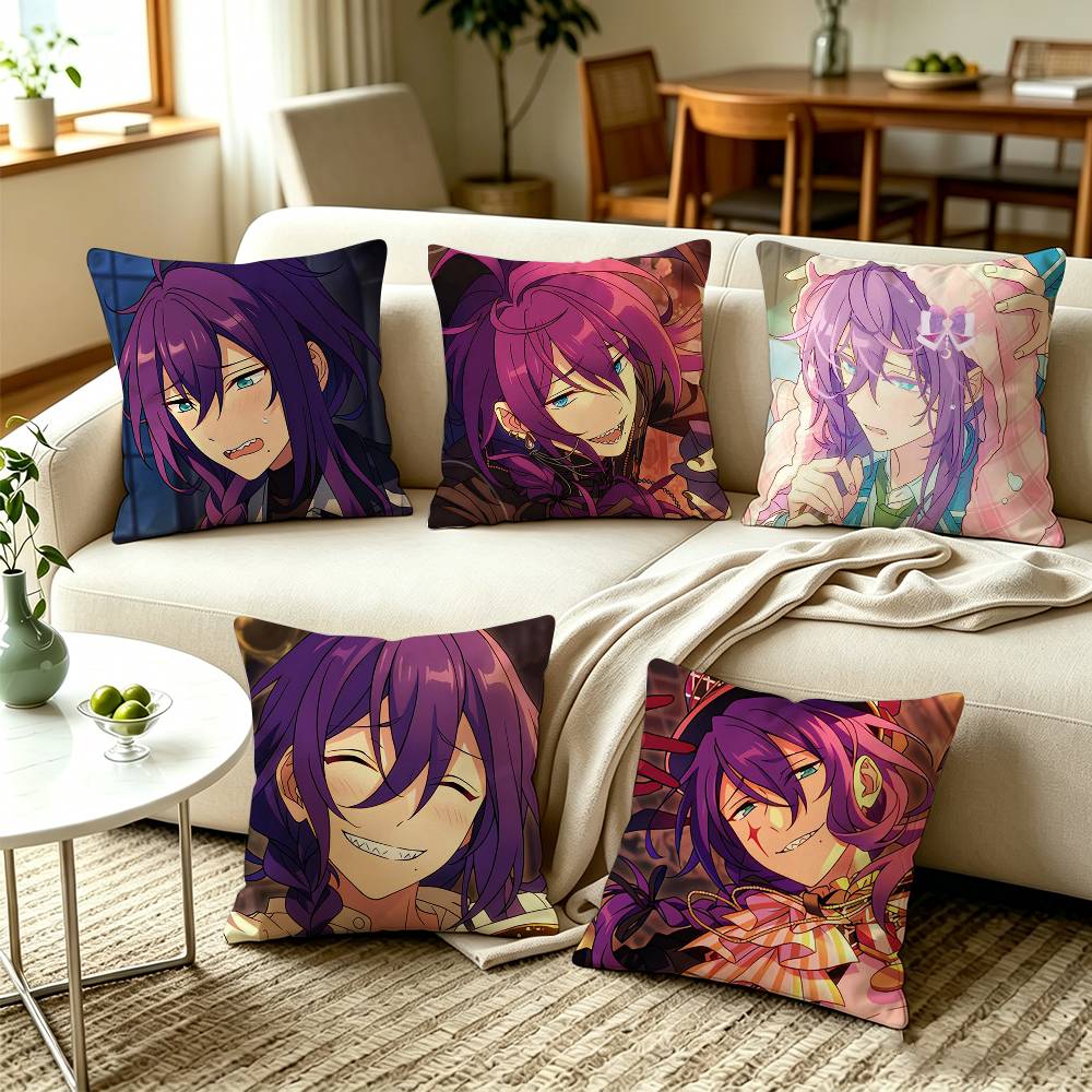 EEnsemble Stars Mayoi Ayase Square DoubleSided printed Pillow Case Bedroom Bedside Pillow Sofa Cushion Cover